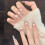 (XS) 10er Nude Pink Strass Fingernägel 3