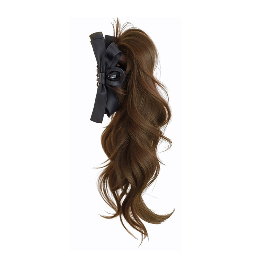 Dachuang Beauty Unisex Brown (Light ) Synthetic Curly Ponytail Wig For Women