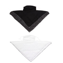 UV Resistant Face Cover For Women Chiffon Fabric With4Decorative Patterns Non Heat Absorbing Breathable Skin Friendly Adjustable Elastic Ear Loop