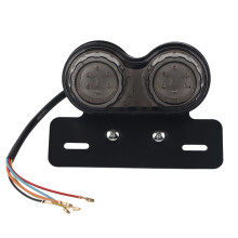 Tail Light Motorcycle Integrated Design Running Brake Turn Signal Light License Plate Bracket Universal Fit Waterproof Shockproof Built In LED Beads