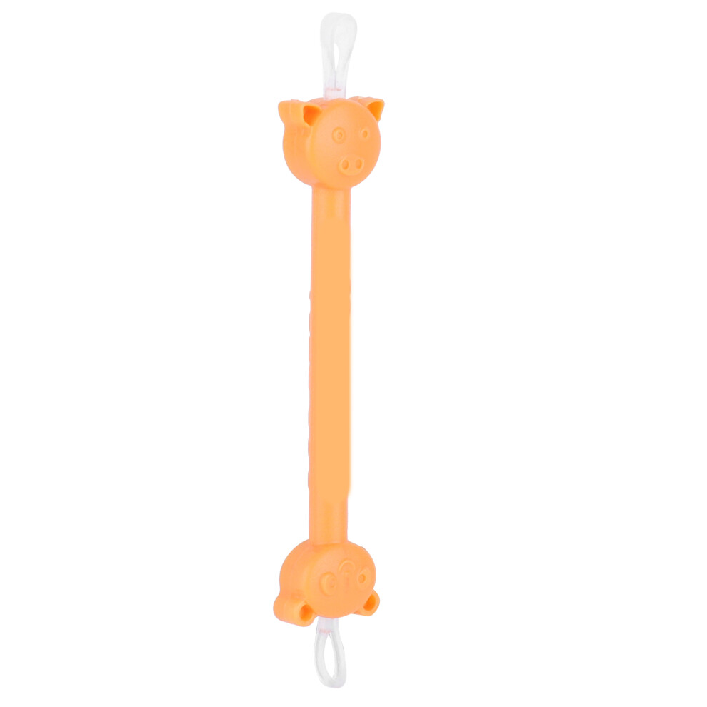 Baby Silicone Nose Ear Cleaner, Safe Booger & Earwax Remover Orange