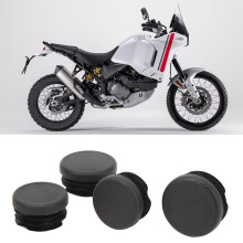 4PCS Motorcycle Frame Hole Cover Caps Black Replacement for DesertX 2022-2023