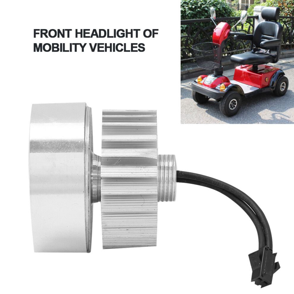 24V Mobility Scooter LED Front Headlight 5.3cm Diameter Accessory