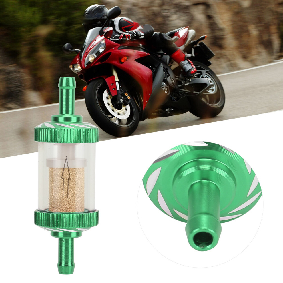 Motorcycle Fuel Filter Abs Heat Resistant 6Mm For Gasoline Purity Green 8161387544715