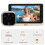 Wireless Doorbell Camera With Digital Peephole Viewer Features720P HD Camera PIR Motion Detection OLCD Screen And Automatic Storage Coverage For 4
