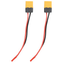 Rinnakkaisliitinkaapeli XT60, sovitin, suojakuori XT60, urosliitinkaapeli, 18 AWG:n johdon pituus 10 cm, RC-droonin akkujärjestelmään