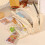 (Beige) Large Student Stationery Pouch for School Teens 3
