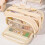 (Beige) Large Student Stationery Pouch for School Teens 5
