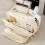 (Beige) Large Student Stationery Pouch for School Teens 6
