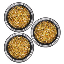 3 Boxes Nail Art Steel Balls | Alloy Micro Beads for Manicure GZ10