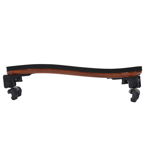 Adjustable Violin Shoulder Rest for 3/4 and 4/4 Sizes, Brown/Black