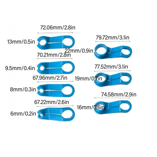 7Pcs AC Fuel Line Disconnect Tool Set, 1/4-7/8 ABS 1