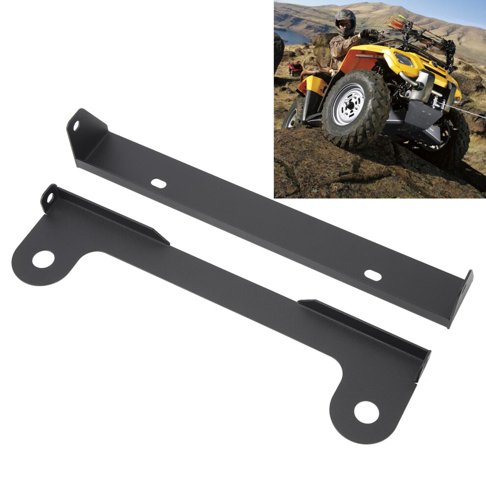 Flip Up License Plate Holder 333-01, Vibration Proof Metal Bracket For Winch With Hawse Fairlead 8761388125380