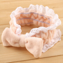 (23) Cute Bow Plush Headband for Makeup & Washing
