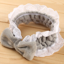 (24) Cute Bow Plush Headband for Makeup & Washing