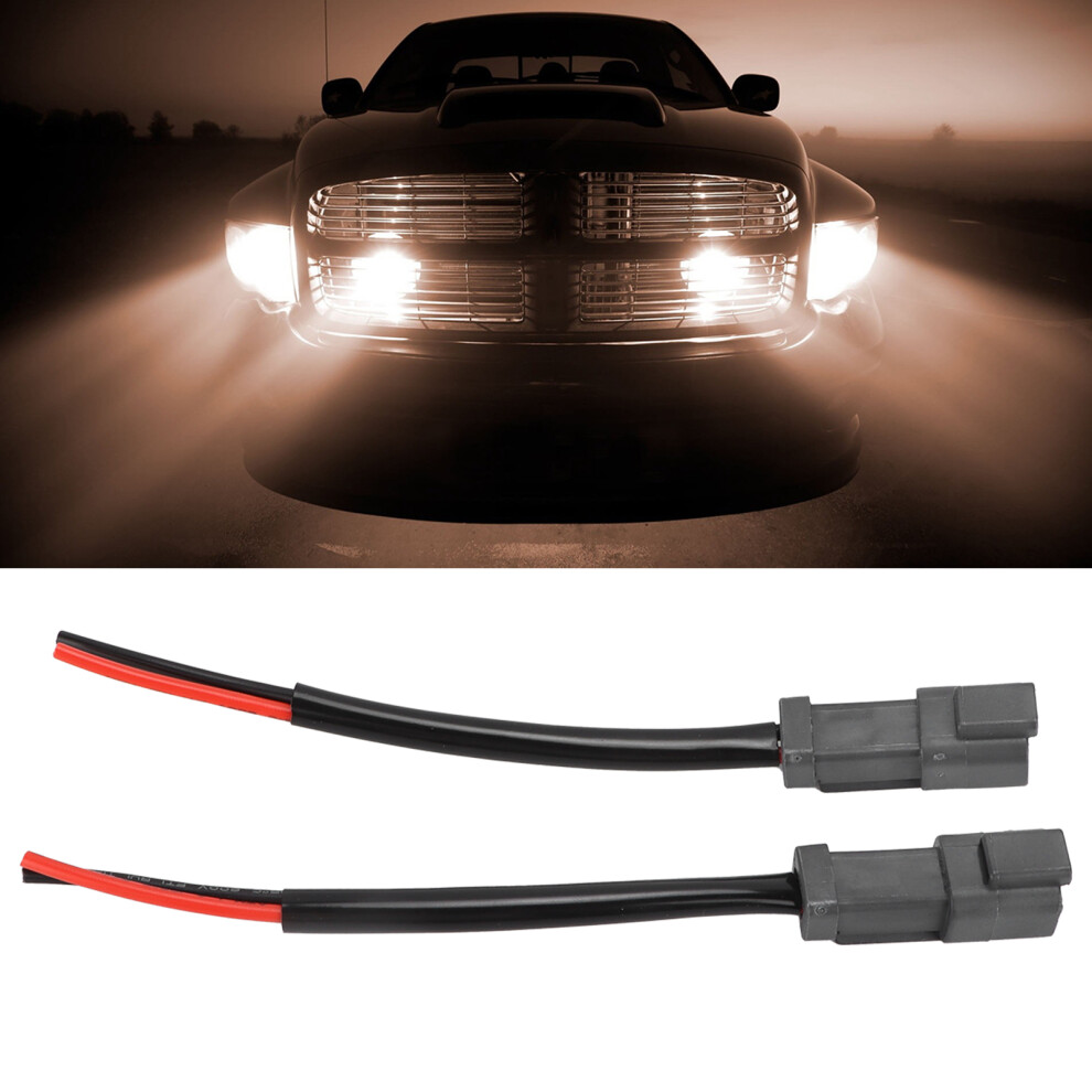 Universal 12V-24V Waterproof Male Socket Harness For Headlights & Fog Lamps 9361387545234