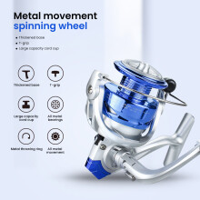 (Blue, 5000) 6BB CNC Spinning Reel for Fishing