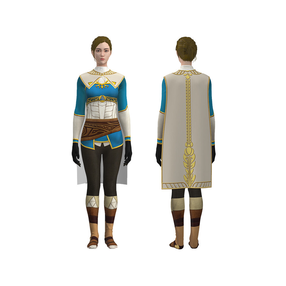 Photos - Fancy Dress  The Legend Of Zelda Cos Game Anime Princess Zelda Bodysuit(Zelda clothes + cloak, 170)