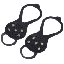Enhanced Traction Shoe Spikes for Snow Climbing Non-Skid Crampons Mountaineering AntiSlips Ice Cleats Gripper Spikes Gear Essentials Accessories for