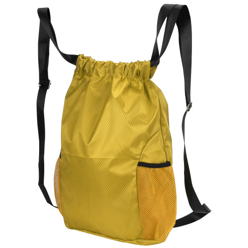 Adjustable Shoulder Straps Laundry Bag With Mesh Pocket And Drawstring Closure, Reinforced Hanging Loop Waterproof Lightweight Compression Sleeve For 1
