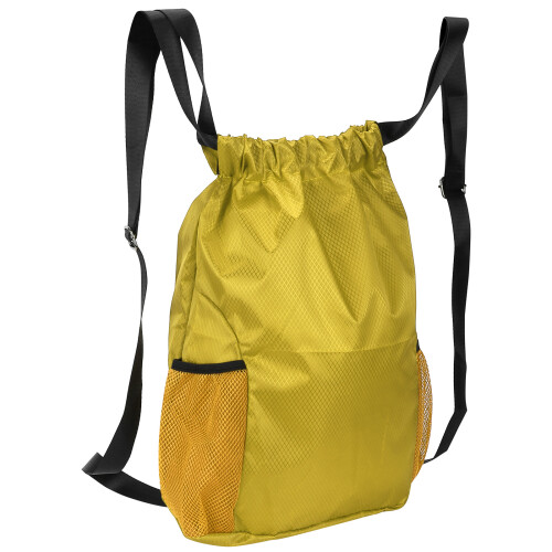 Adjustable Shoulder Straps Laundry Bag With Mesh Pocket And Drawstring Closure, Reinforced Hanging Loop Waterproof Lightweight Compression Sleeve For 2