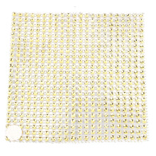 Fita de malha de strass resistente em ferro forjado, decorações brilhantes, design elegante, estilo moderno, exterior brilhante, base