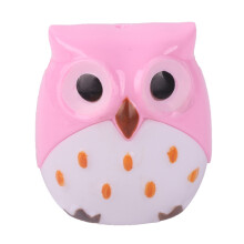 Enhance Passion For Study Owl Shape Manual Pencil Sharpener Dual Holes Creative Kawaii Cartoon Design High Quality ABS Plastic School Supplies Tool