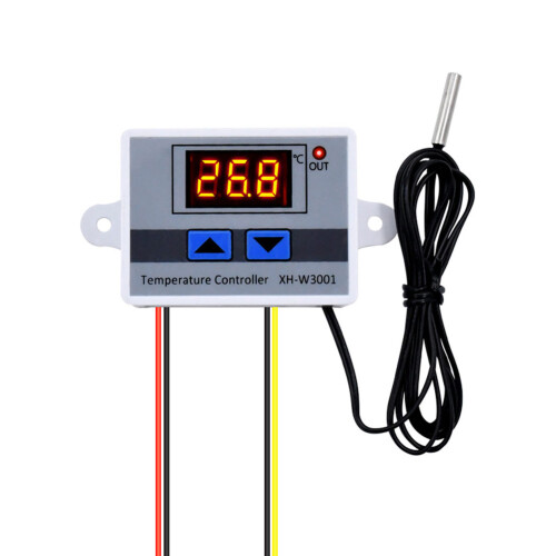 Stable Performance Digital Thermostat Switch Anti-interference Ability LED Temperature Display with Sensitive Sensor Probe High Accuracy Waterproof
