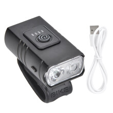 Cykelstrålkastarset för nattpendling, kraftfull LED-lampa med 6 lägen, USB-laddningsbar batteristatusdisplay, hållbar aluminiumram,