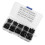 M3Metric Screws And Nut Assortment With Hex Socket Button Head, Countersunk Phillips Design For Reduced Stress On Components In Transparent 6