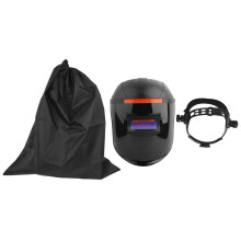 Adjustable Height Welding Helmet Auto Darkening Solar Powered with Dual Arc Sensors High Clarity Filter for Professional Metal Fabrication