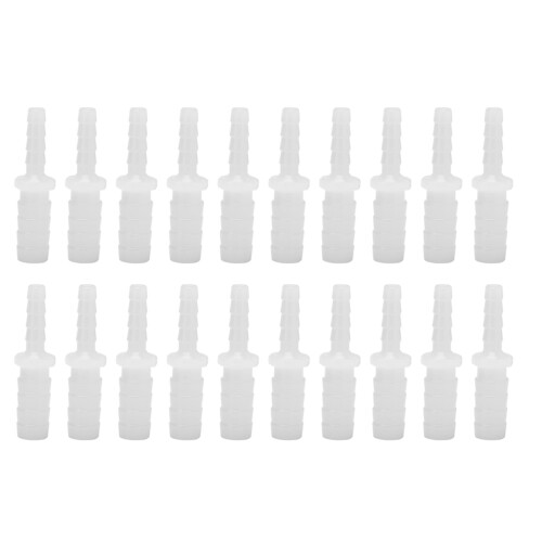 Smooth Surface Inner Wall Plastic Hose Barb Reducer Fitting Barbed Reducing Union Adapter Leak Free Connection High Temperature Resistant Suitable