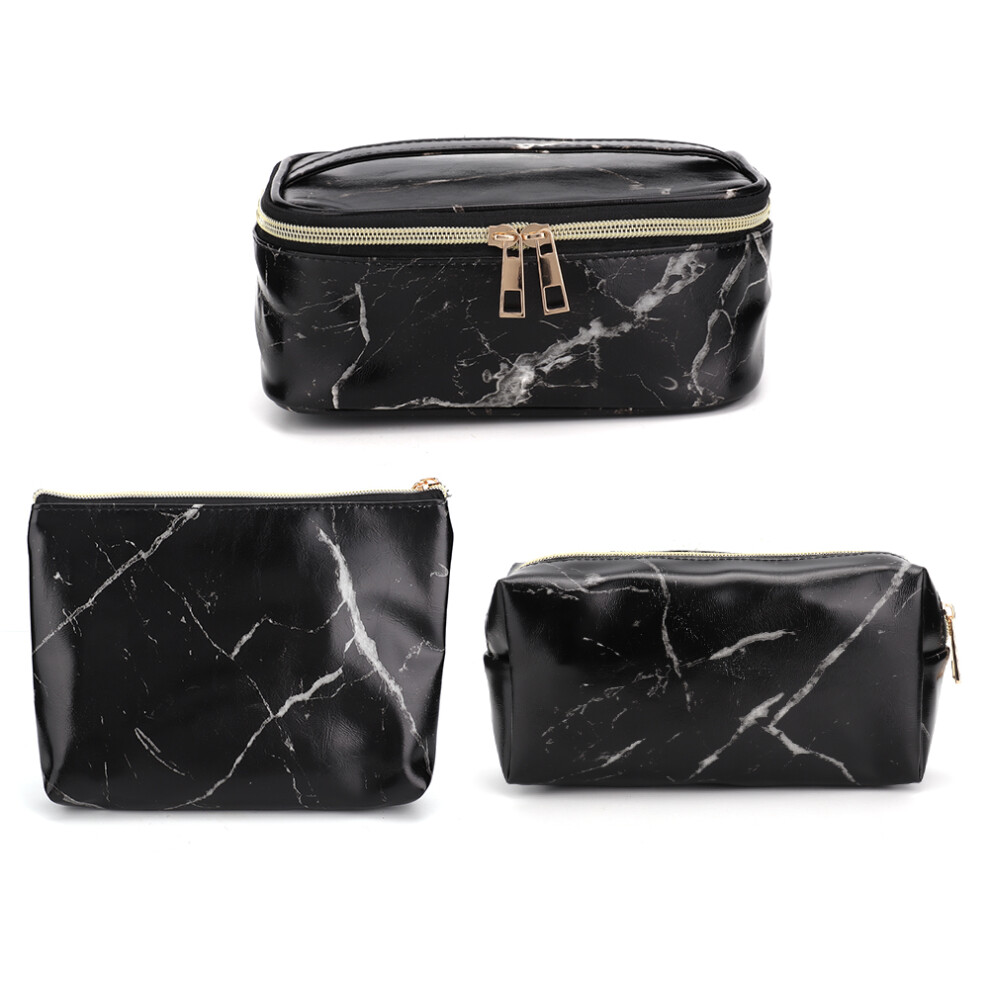 Foldable Makeup Bag with Sturdy Material and Brush Holder Waterproof Travel Organizer with Adjustable Storage Eco Vegan Leather for Women