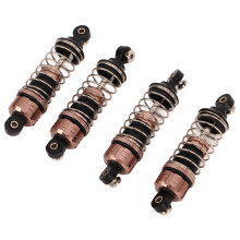 4 Stück Aluminiumlegierung Stoßdämpfer für 1/18 RC-Autos, Titan, 69 mm