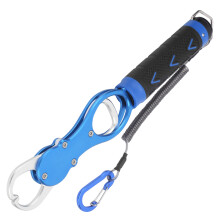 Aluminum Alloy Fish Controller with Scale, 29cm, 18kg Capacity, Blue