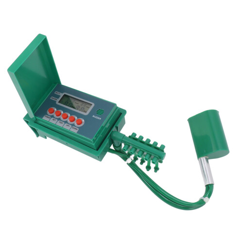 Timer digitale multiuso per esterni, resistente alle intemperie, con picchetto di sicurezza e batteria di backup, compatibile con giardini, terrazze, 2