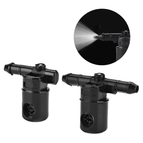 Check Valves Windshield Washer Spray Nozzle Connector Windshield Washer Nozzle Connector Replacement With Powerful Cleaning Capacity Durable 2