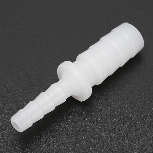 Smooth Surface Inner Wall Plastic Hose Barb Reducer Fitting Barbed Reducing Union Adapter Leak Free Connection High Temperature Resistant Suitable 2