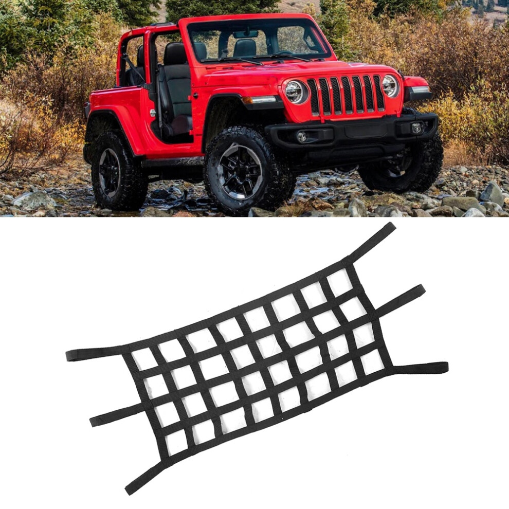 Cargo Net For Jeep Wrangler Tj Jk Jku 1997-2017, Mesh Storage Organizer 6931392698770