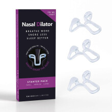 (Purple) Mute Snore Stopper Nasal Dilator - Starter Pack For Snore Reduction Increases Airflow Anti Snoring Devices For Sleep