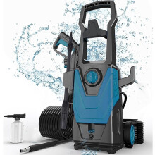 135 Bar Jet Wash, Powerful High Pressure Washer, 380 l/h, Adjustable Pressure Easy Detergent System Portable Design
