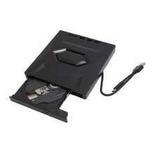Externe USB-C- & USB 3.0-DVD-Laufwerk mit Kartenleser für Windows & Linux