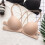 (Apricot) Strapless Leather Bra - Front Buckle 1