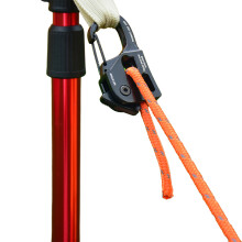 (Aluminum alloy regulator (large size) 6mm orange r) Durable Alloy Tent Guy Ropes, Adjustable & Portable