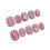 3D Flower Press-on Nails, 10PCS, Pink, Reusable 1