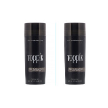 (DARK BROWN) Toppik Hair Building Fibres | 27.5g (2-pack)