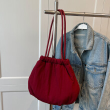 (Wine Red) Women\'s Yellow Top Handle Satchel Bag
