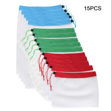 Safety Eco Friendly Mesh Storage Bags Sustainable Produce Carrying Pouches With Drawstring Closure Reusable Durable For Market Shopping Home
