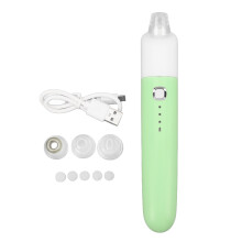 USB Rechargeable Battery Blackhead Remover, Face Suction Pore Vacuum with BPA Free Material LCD Display Soft Durable Silicon Handle