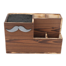 Organisateur d'outils de coiffure pour salon de coiffure, étui de rangement en bois pour ciseaux de coiffure, support multifonctionnel pour ciseaux.
